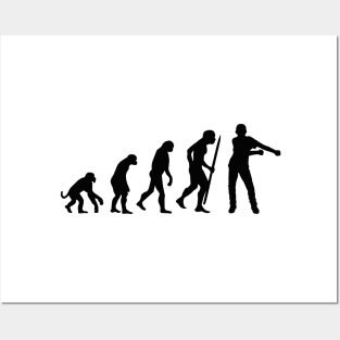 Evolution flossing floss dance floss like a boss (black) Posters and Art